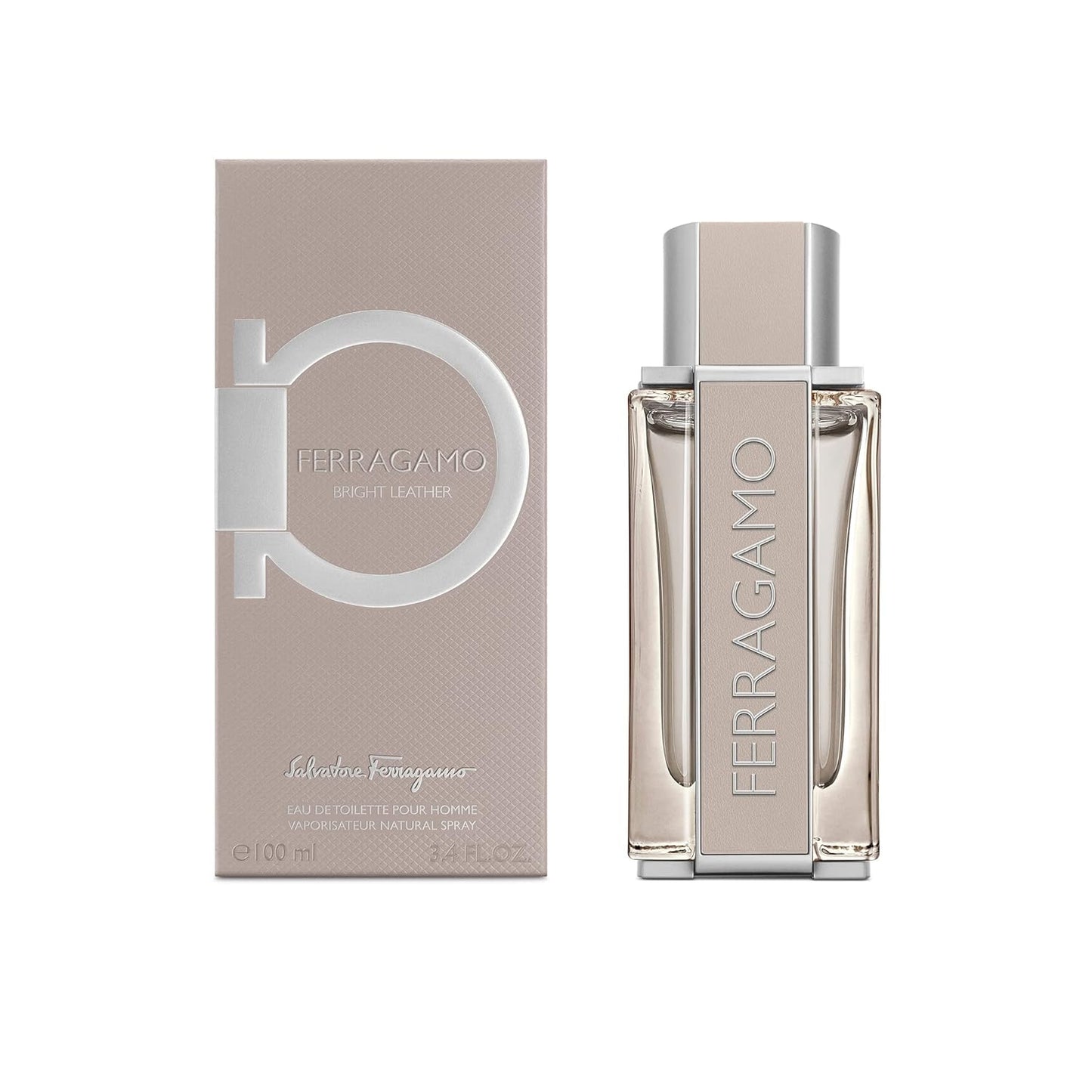 BRIGHT LEATHER BY FERRAGAMO 3.4OZ, MEN'S PERFUME, EDT-Pinkfoxxx