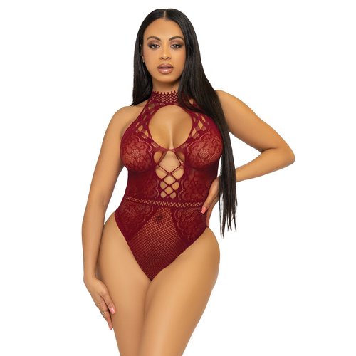 Bring The Heat Lace Bodysuit - 89307     00122