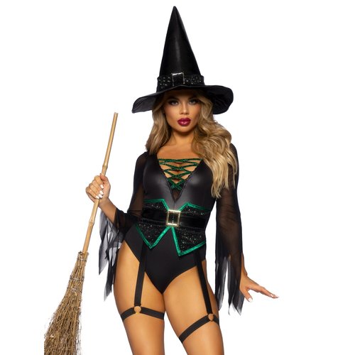 Broomstick Babe Witch Costume - 87148     00101