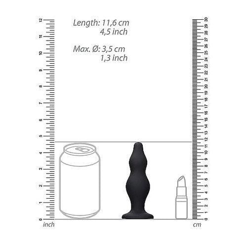 BUBBLE BUTT PLUG BLACK - SHTOU498BLK
