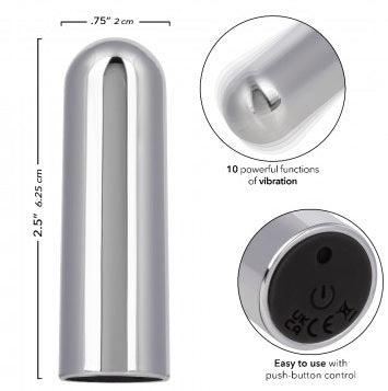 10 FUNCTION RECHARGEABL BULLET SILVER (BULK) - SERM006210