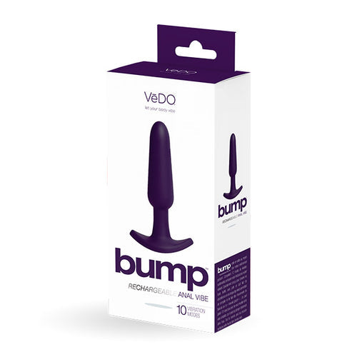 VEDO BUMP RECHARGEABLE ANAL VIBE DEEP PURPLE - VIP1513