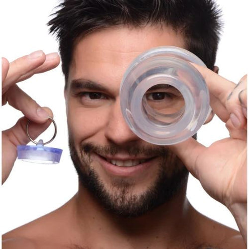 ASS BUNG CLEAR HOLLOW ANAL DILATOR 4.1 " - XRAG756XL