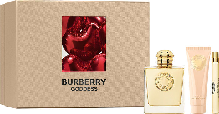 BURBERRY GODDESS 3PC SET, WOMEN'S GIFT SET, EDP-Pinkfoxxx