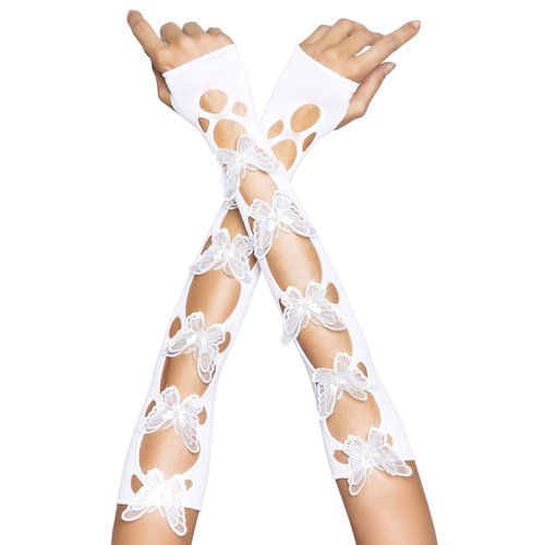 Butterfly Cut Out Arm Warmers - 2674      00122