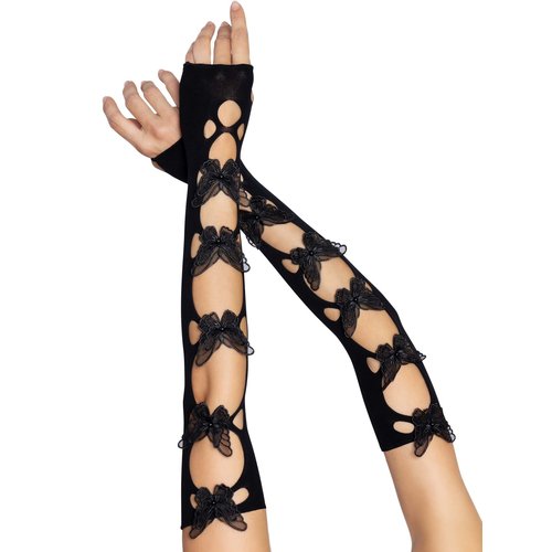 Butterfly Cut Out Arm Warmers - 2674      00122