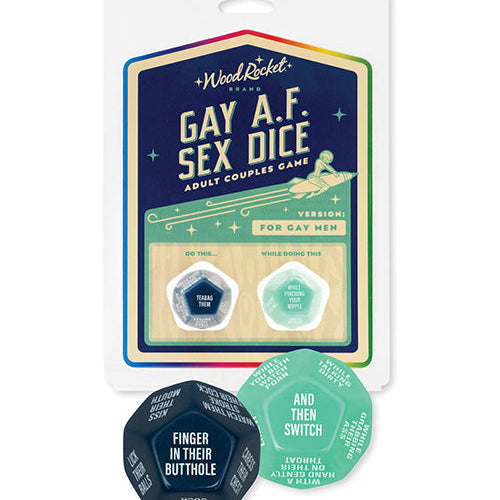 GAY AF GAY MEN SEX DICE (NET) - WRDGM001