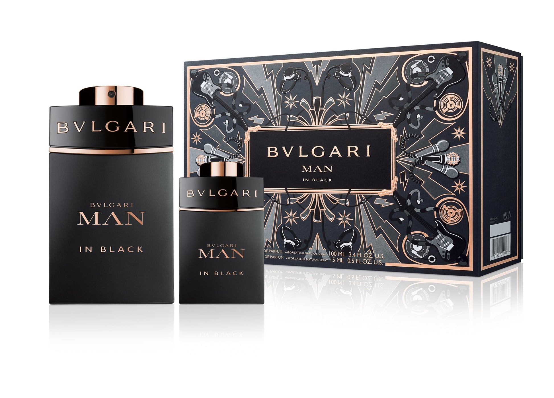 BVLGARI MAN IN BLACK 2PC SET, MEN'S GIFT SET, EDP-Pinkfoxxx