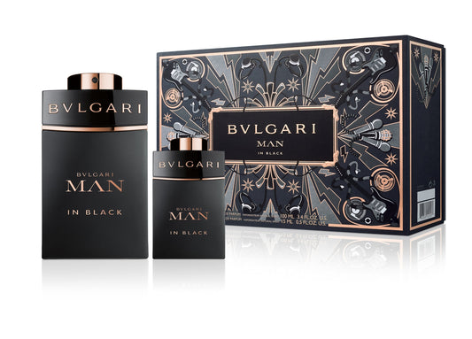 BVLGARI MAN IN BLACK 2PC SET, MEN'S GIFT SET, EDP-Pinkfoxxx