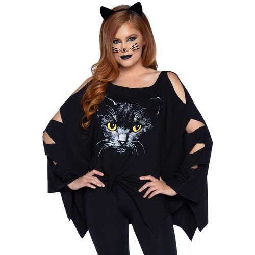 Cat Costume Poncho Set - 86897     00122