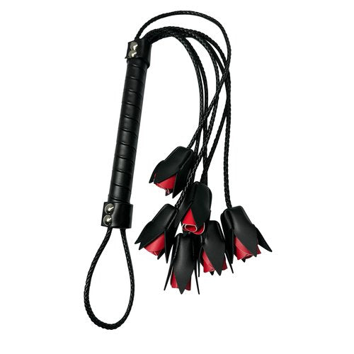 Turn up the heat with this elegantly crafted whip, featuring premium faux leather and intr