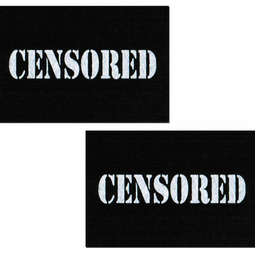 PASTEASE BLACK CENSOR BARS - PASCENBK5