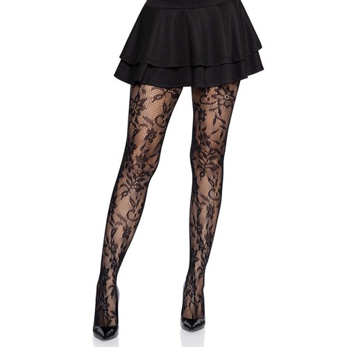 Chantilly Floral Lace Tights - 9727      00122