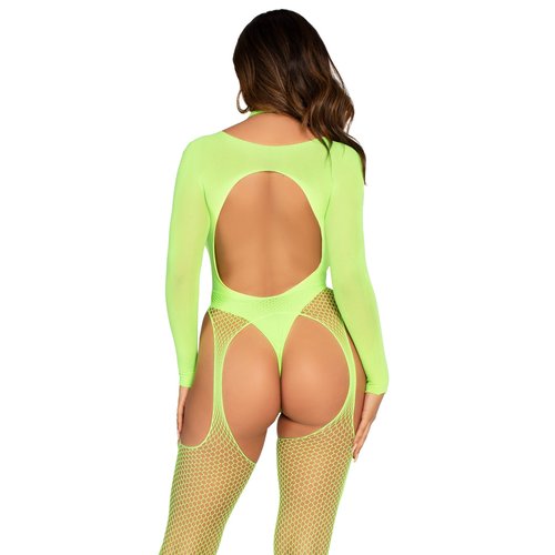 Cheat Code Suspender Bodystocking and Teddy Set - 89321     00122