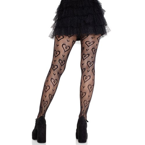 Cherie Heart Net Tights - 9239      00122