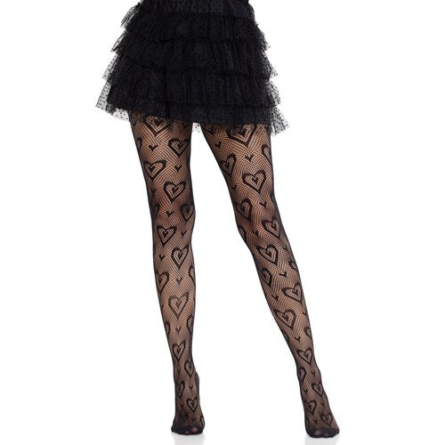 Cherie Heart Net Tights - 9239      00122