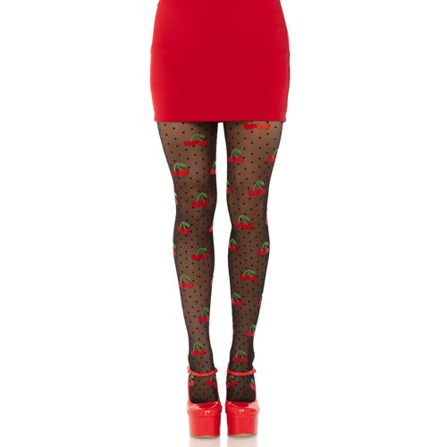 Cherry Pie Dotted Tights - 7701      00122