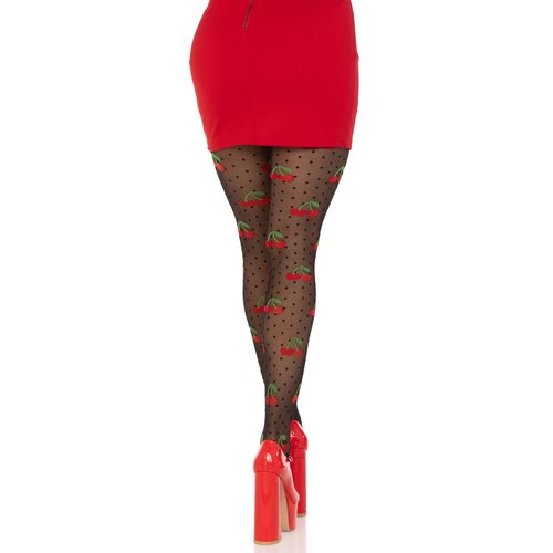 Cherry Pie Dotted Tights - 7701      00122