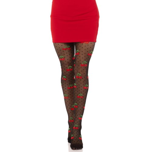 Cherry Pie Dotted Tights - 7701      00122