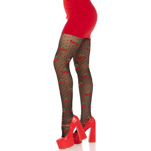 Cherry Pie Dotted Tights - 7701      00122