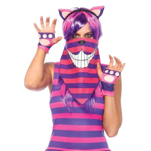 Cheshire Cat Costume Bandana Mask - 2145      10722