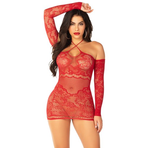 Circle Back Lace Mini Dress - 81670     00122