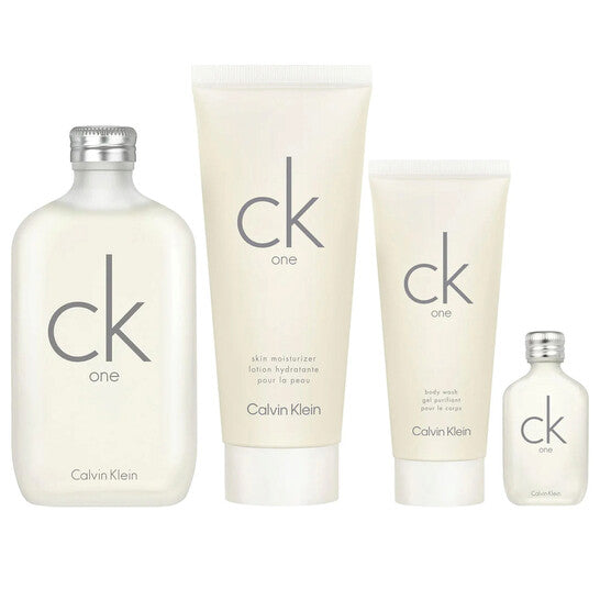 CK ONE 4PC SET, UNISEX GIFT SET, EDT-Pinkfoxxx