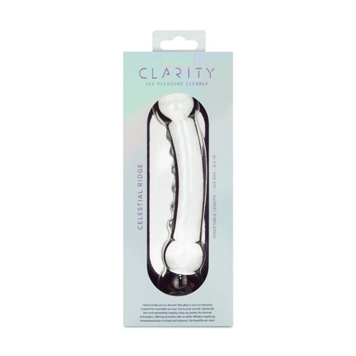 CLARITY GLASS DILDO CELESTIAL RIDGE - CRECLA11