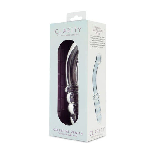 CLARITY GLASS DILDO CELESTIAL ZENITH - CRECLA10