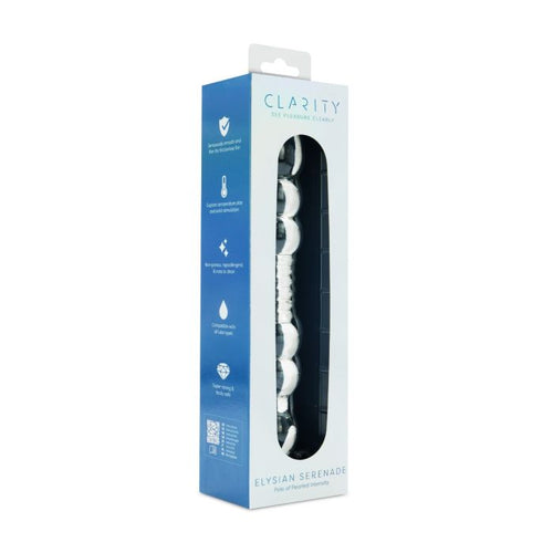 CLARITY GLASS DILDO ELYSIAN SERENADE - CRECLA07