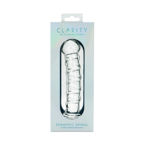 CLARITY GLASS DILDO SERAPHIC SPIRAL - CRECLA01