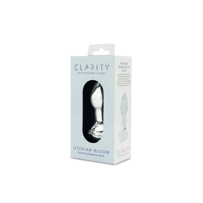 CLARITY GLASS DILDO UTOPIAN BLOOM - CRECLA26