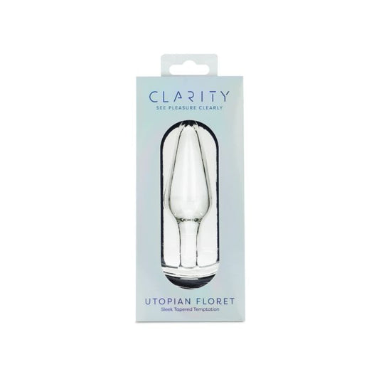 Clarity - Glass Dildo - Utopian Floret - CLA-25
