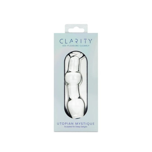 CLARITY GLASS DILDO UTOPIAN MYSTIQUE - CRECLA20
