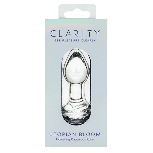 Clarity Glass Dildo Utopian Bloom