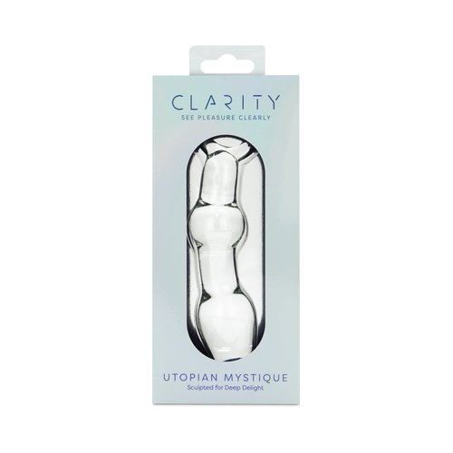 Clarity Utopian Mystique Glass Dildo