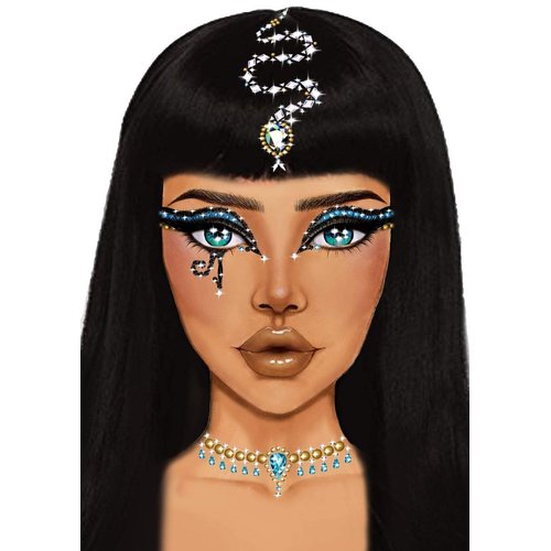 Cleopatra Rhinestone Stick-On Jewels - EYE034    10122