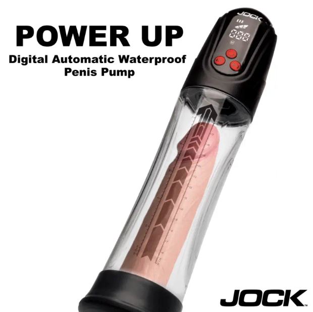 JOCK ADVANCED POWER UP DIGITAL AUTOMATIC/WATERPROOF PENIS PUM - CN1038