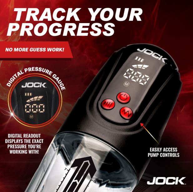JOCK ADVANCED POWER UP DIGITAL AUTOMATIC/WATERPROOF PENIS PUM - CN1038