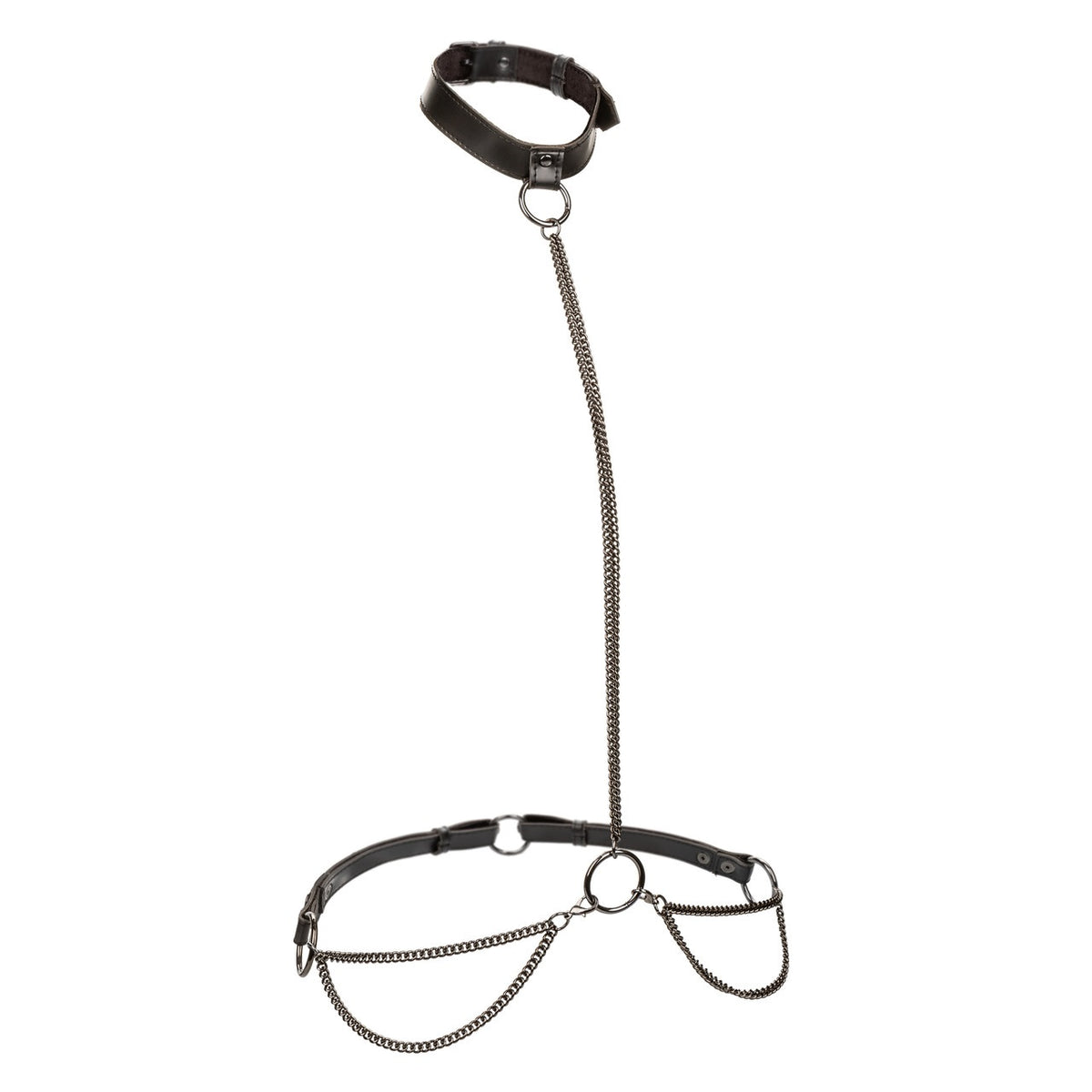 EUPHORIA CHAIN HALTER COLLAR & LEASH PLUS SIZE - SE310101