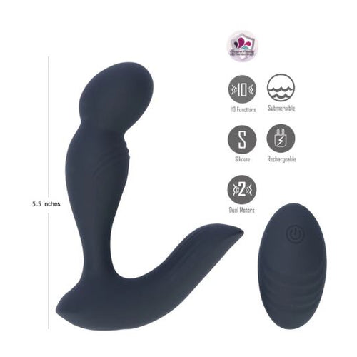 COLTON PROSTATE MASSAGER BLACK - MTBO2524BLK