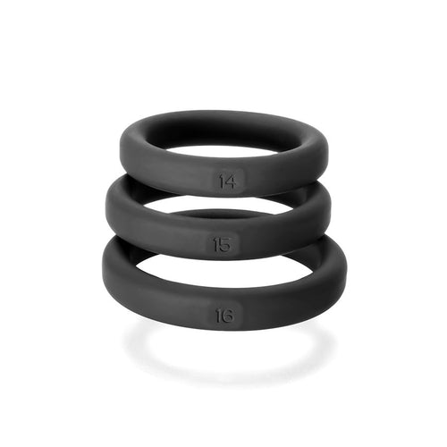 XACT FIT SILICONE RINGS #14 #15 #16 BLACK - PERCR91B