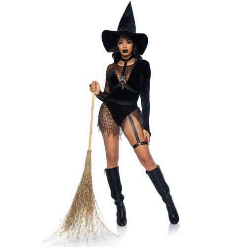 Crafty Witch Sexy Costume With Hat - SK87068   00125
