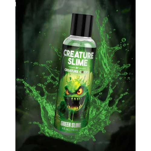 CREATURE COCKS CREATURE SLIME WATER BASED GREEN SLIME LUBE 4OZ - XRAH586