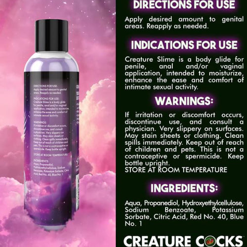 CREATURE COCKS CREATURE SLIME WATER BASED PURPLE SLIME LUBE 8OZ - XRAH587