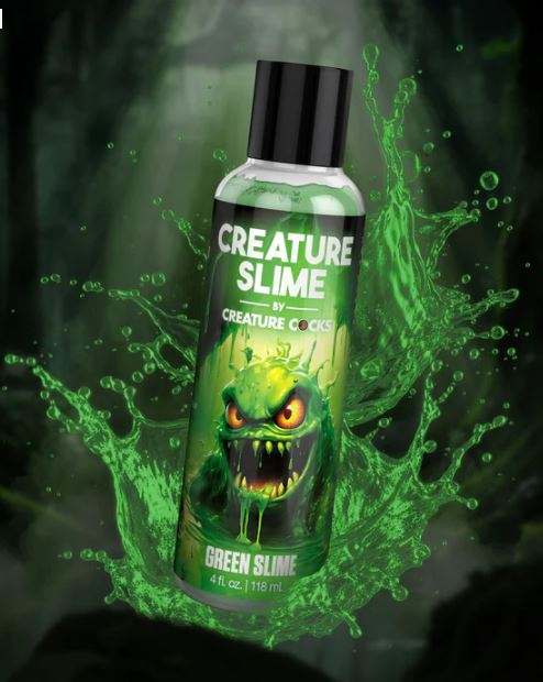 CREATURE COCKS CREATURE SLIME WATER BASED GREEN SLIME LUBE 4OZ - XRAH586