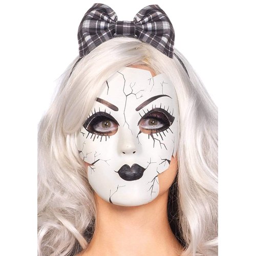 Creepy Porcelain Doll Mask With Strap - A2757     00222