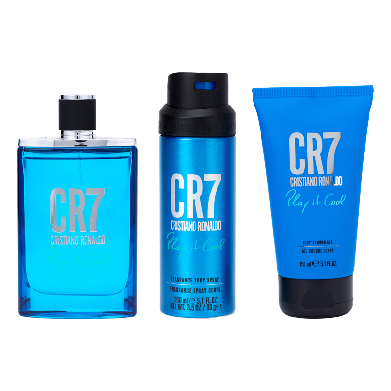 CRISTIANO RONALDO CR7 PLAY IT COOL 3PC SET, MEN'S GIFT SET, EDT