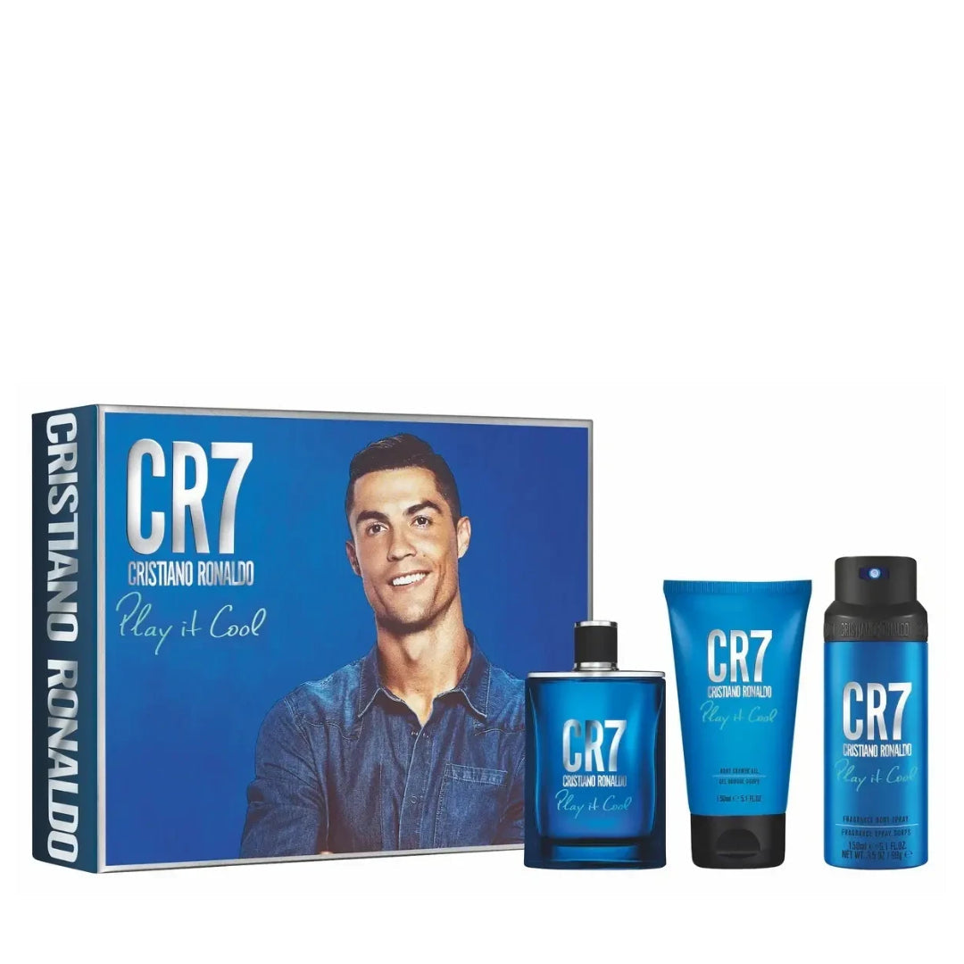 CRISTIANO RONALDO CR7 PLAY IT COOL 3PC SET, MEN'S GIFT SET, EDT