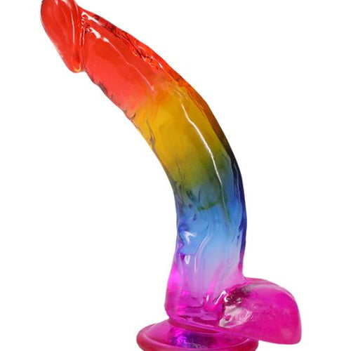 CRYSTAL JELLIES 9.5 IN DILDO RAINBOW